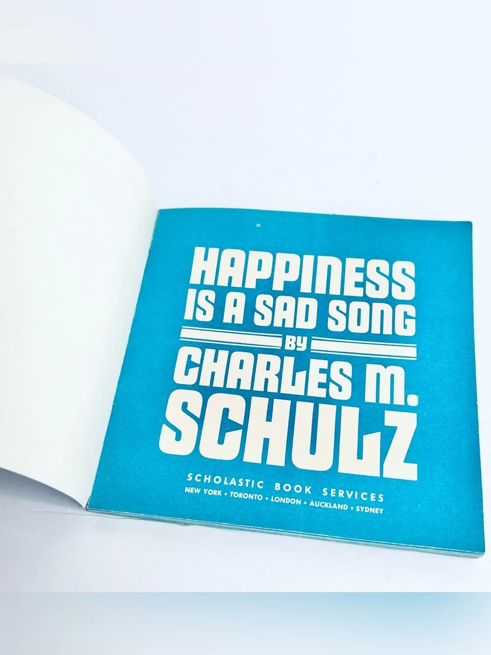 Vintage 1971 Peanuts Happiness Is a Sad Song Charles Schulz Snoopy Paperback